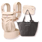 ラクラクお出かけセット（Ergobaby OMNI Classic、ジェラートピケ ママバッグ+ショルダーポーチセット）