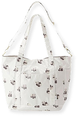 ジェラートピケ パンダ柄ママバッグ